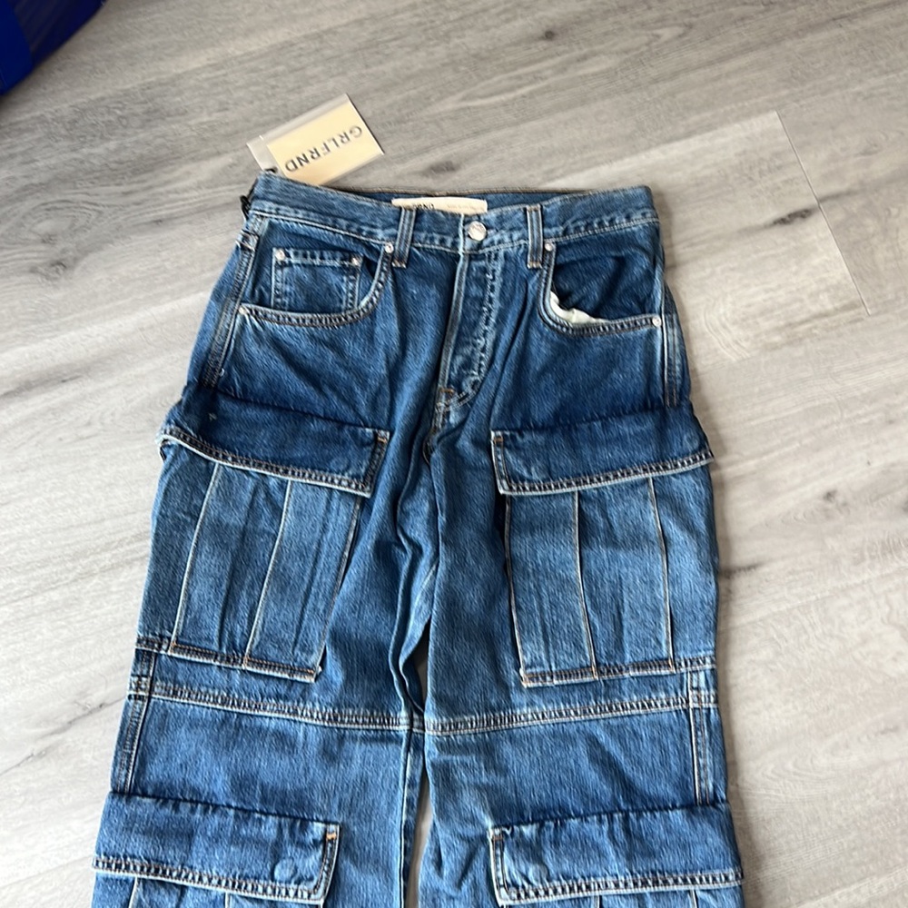 GRLFRND Lex Cargo in Rio Grande denim - Picture 4 of 11